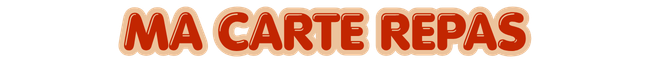 FRANCE - Ma carte repas
